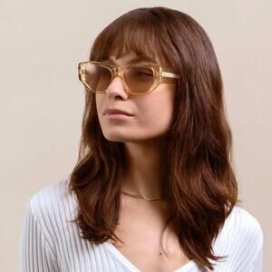 Raen Ynez Sunglasses Champagne Crystal / Mink Gradient Mirror